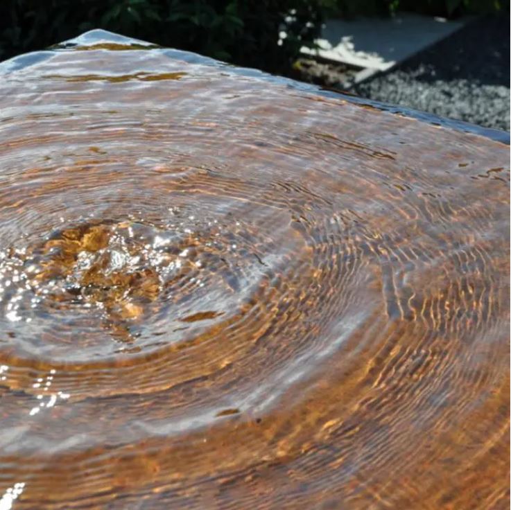 Wasserblock aus Cortenstahl